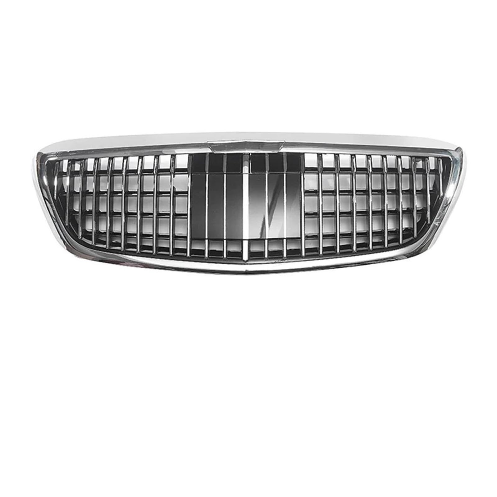 Auto Kühlergrill Für Benz Für S W222 S500 2013-2020 W/Acc Für AMG Stil Stoßstange Grill Auto Zubehör Chrom Silber GTR Stil Racing Gitter Front Kühlergrill(Maybach-Silver) von TASEKI