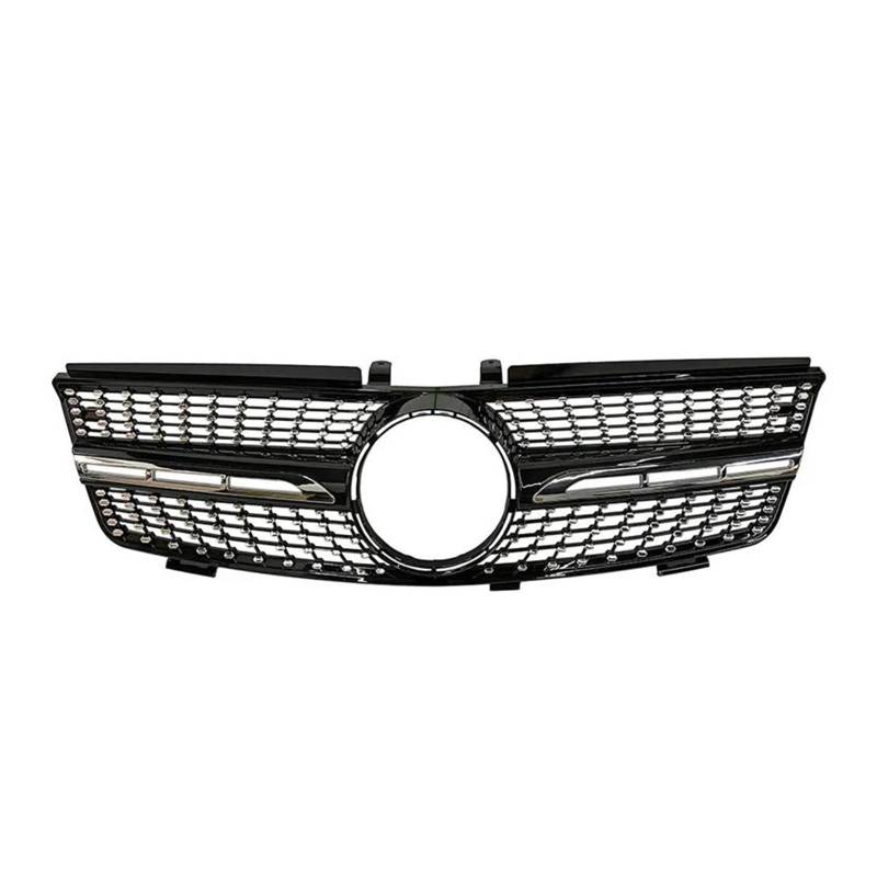 Auto Kühlergrill Für Benz Für W164 ML Klasse Glänzend Schwarz Racing Grill ML350 320 400 500 2005 06 07 08 09 10 11 2012 Front Stoßstange Grille Netz Front Kühlergrill(05-08 A Black) von TASEKI