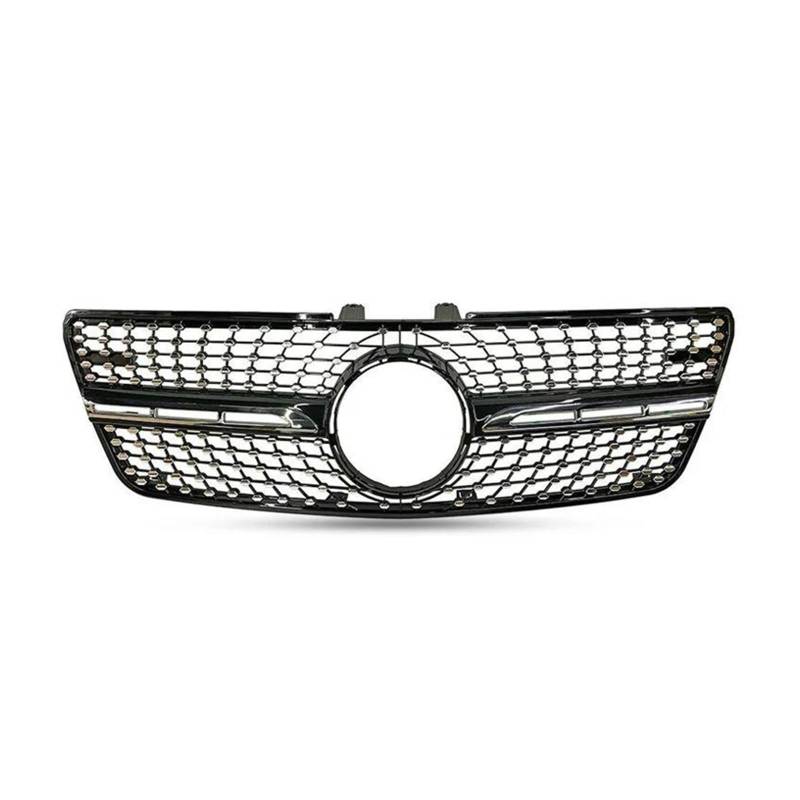 Auto Kühlergrill Für Benz Für W164 ML Klasse Glänzend Schwarz Racing Grill ML350 320 400 500 2005 06 07 08 09 10 11 2012 Front Stoßstange Grille Netz Front Kühlergrill(09-12 A Black) von TASEKI