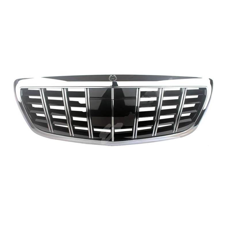 Auto Kühlergrill Für Benz Für W222 S-Klasse 2014 2015 2016 2017 2018 2019 GT Stil Mit Kamera Flip Vorne Racing Grille Oberen Stoßstange Grill Front Kühlergrill von TASEKI