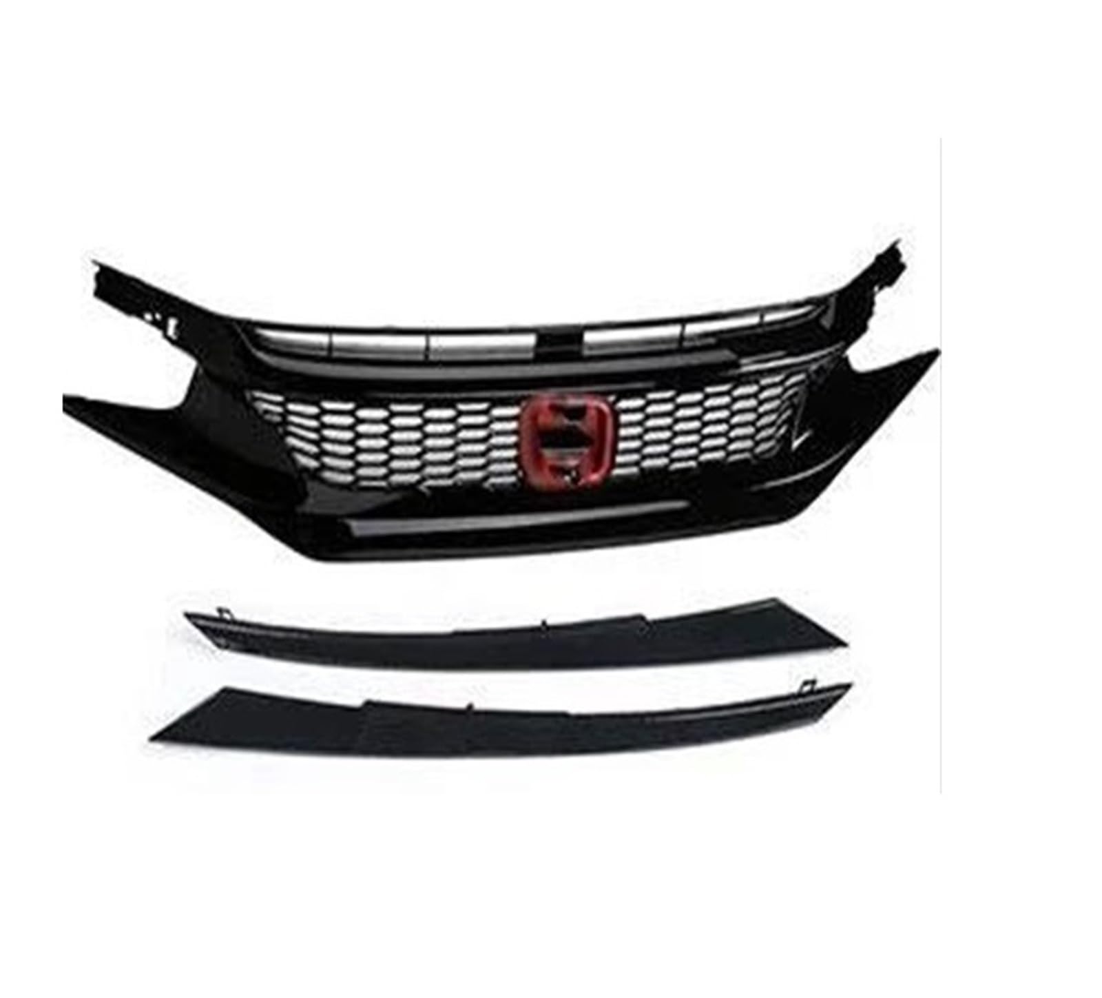 Auto Kühlergrill Für Civic Limousine Fließheck 2016 2017 2018 2019 2020 Racing Grill Frontschürze Grille Netz Front Kühlergrill(16-18 C) von TASEKI