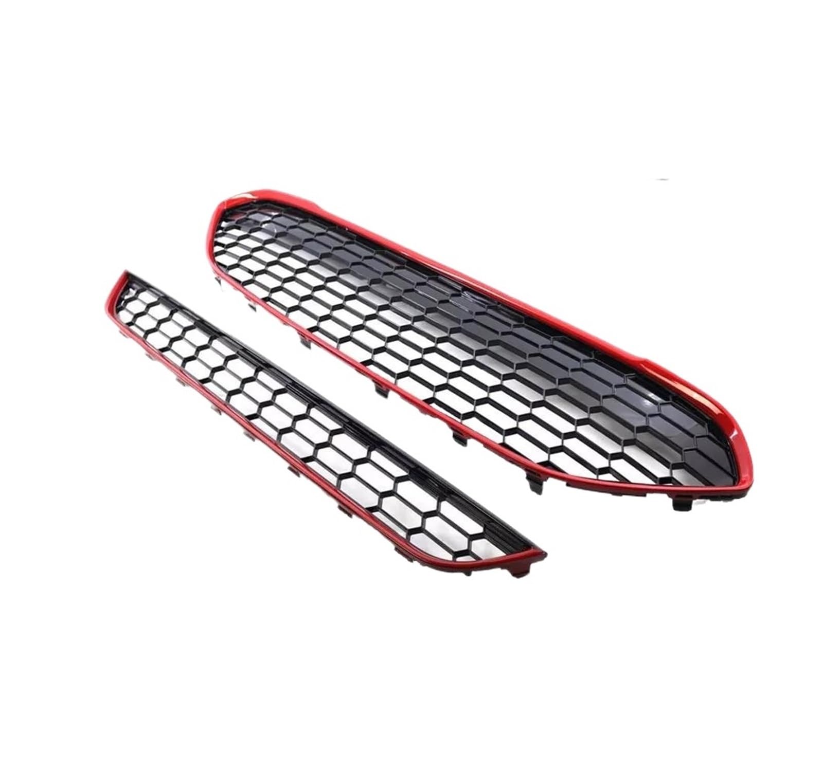 Auto Kühlergrill Für Ford Für Fiesta 2013-2016 1778260 1801358 2 Stücke Auto Front Stoßstange Grille Racing Grills Oberen Unteren Grille Honeycomb Mesh Grill Front Kühlergrill von TASEKI