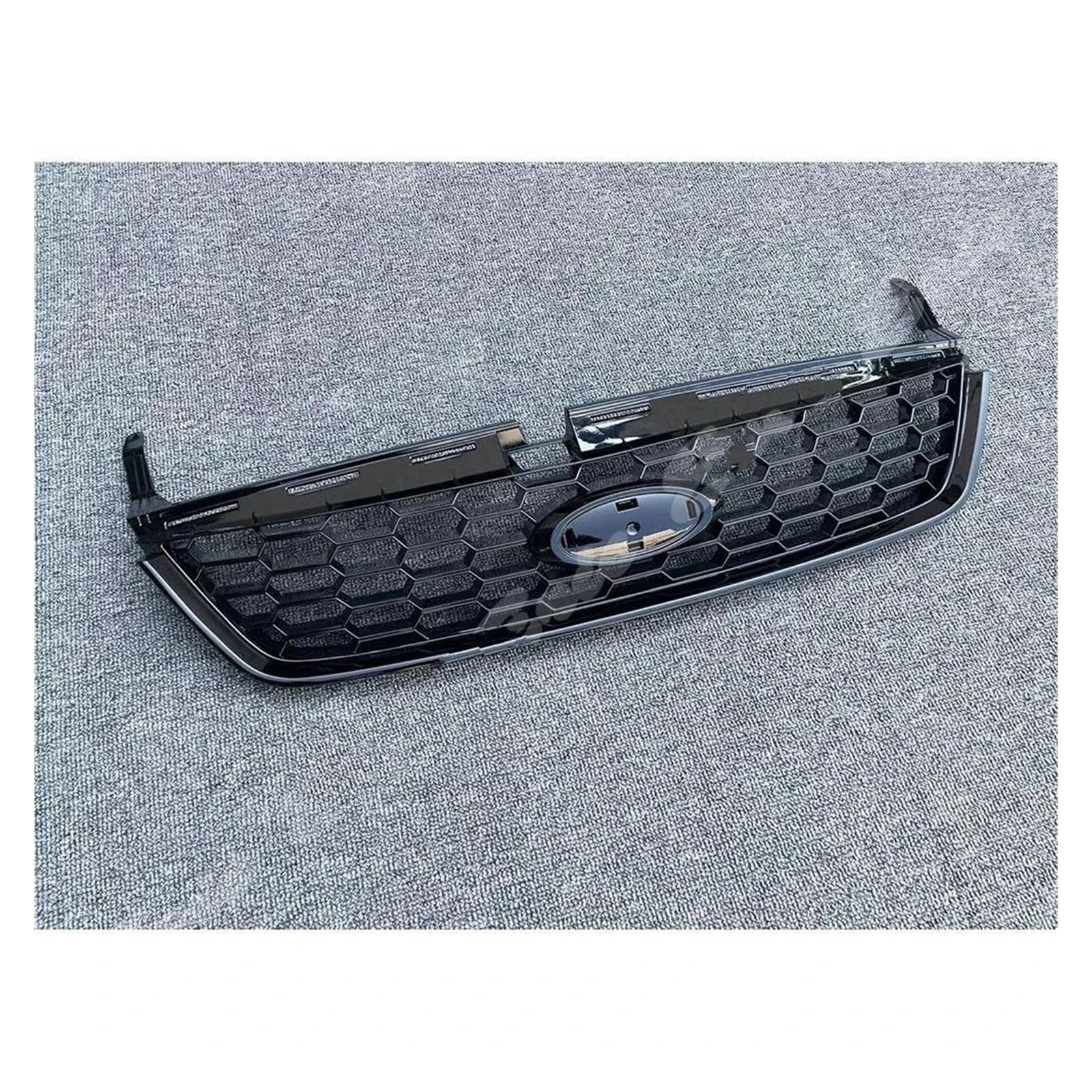 Auto Kühlergrill Für Ford Für Mondeo 2007 2008 2009 2010 Auto Front Upper Lower Racing Facelift Gitter Front Kühlergrill(Upper Glossy Black) von TASEKI