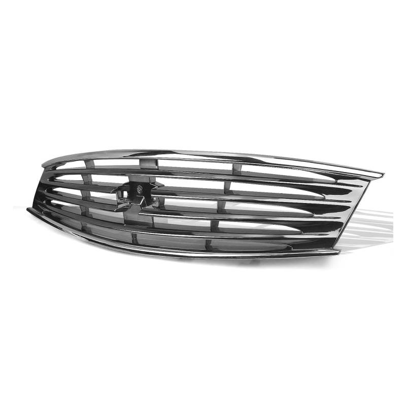 Auto Kühlergrill Für Infiniti G37 2008-2013 Q60 2014-2015 2-türiges Coupé Kühlergrill Auto Oberer Ersatz Stoßfänger Haube Mesh Grid Autoteil Front Kühlergrill(Chrome Black) von TASEKI