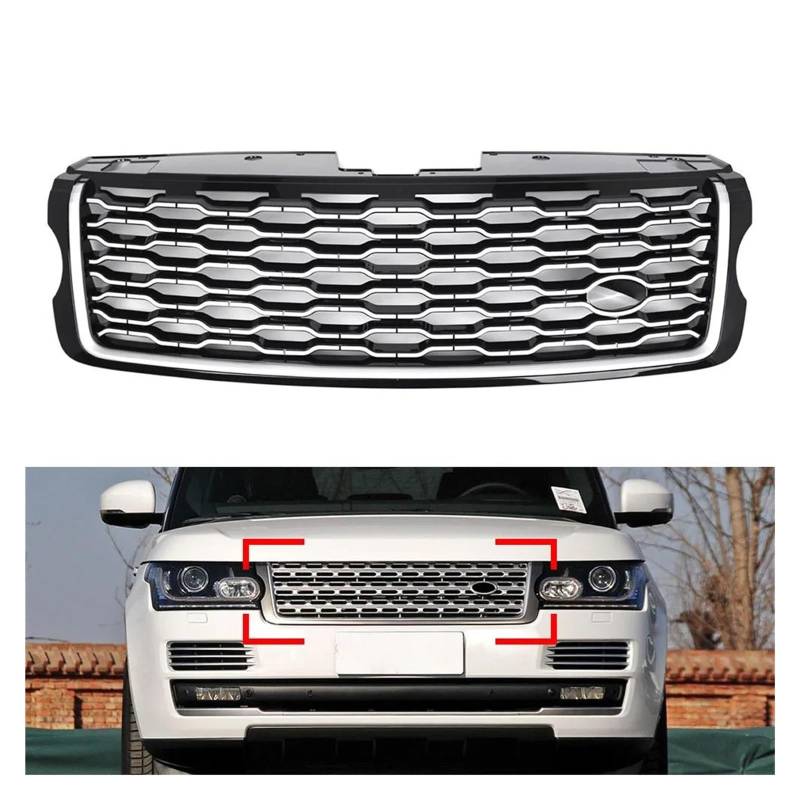 Auto Kühlergrill Für Land Für Rover Für Range Für Rover Vogue L405 2013 2014 2015 2016 2017 Auto Vorderen Stoßfänger Oberen Mesh Grille Ersatz Front Kühlergrill von TASEKI