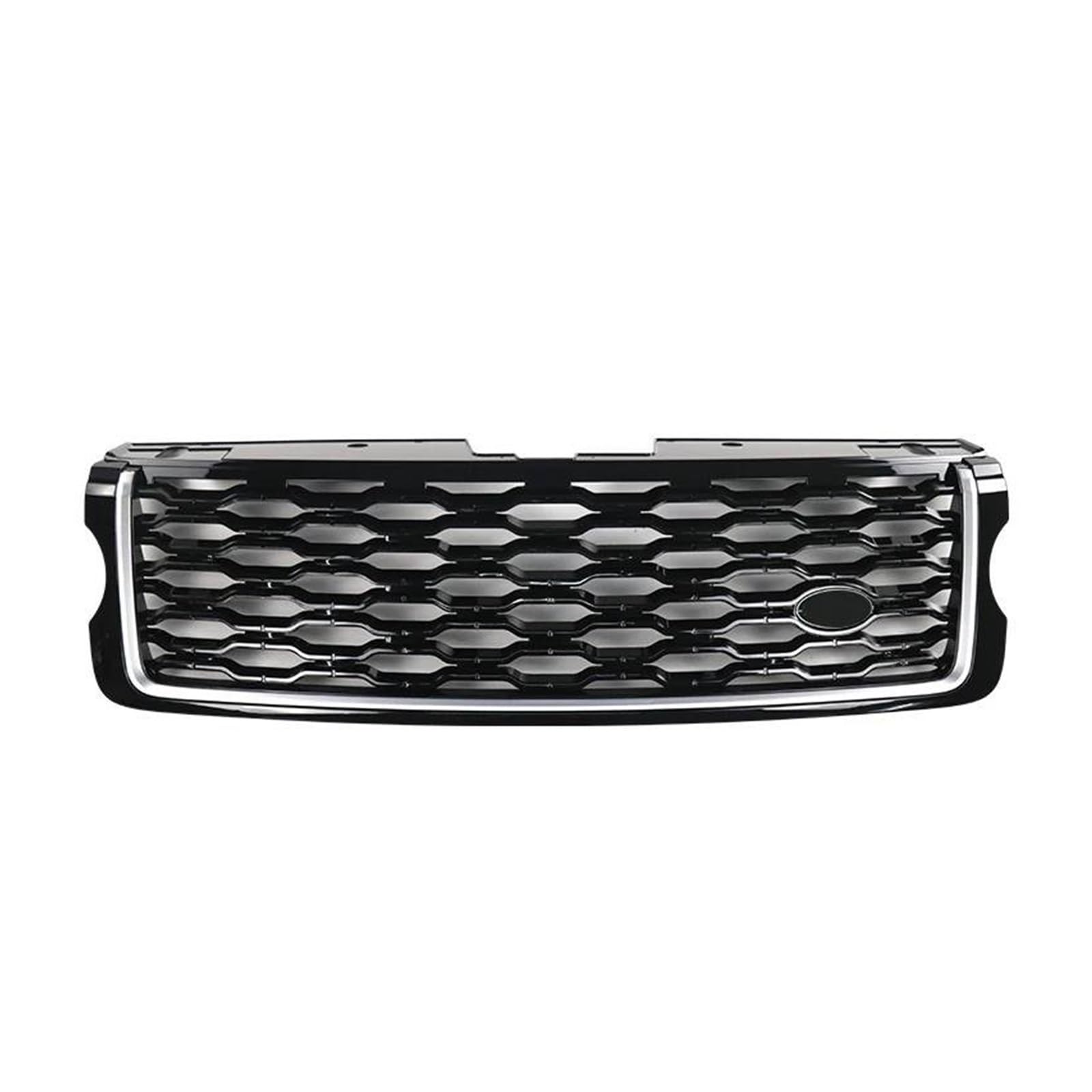 Auto Kühlergrill Für Land Für Rover Für Range Für Rover Vogue L405 Upgrade 2013-2022 Mesh Grills Zubehör ABS Auto Vorderen Stoßfänger Grille Front Kühlergrill(13-17 Black Silver) von TASEKI