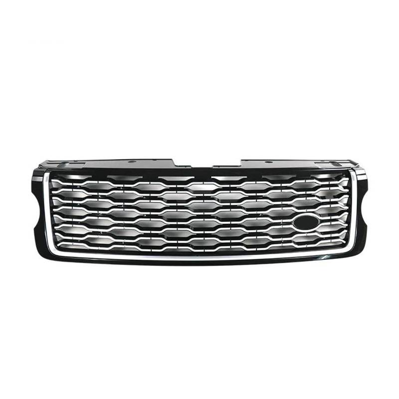 Auto Kühlergrill Für Land Für Rover Für Range Für Rover Vogue L405 Upgrade 2013-2022 Mesh Grills Zubehör ABS Auto Vorderen Stoßfänger Grille Front Kühlergrill(13-17 Silver Black) von TASEKI