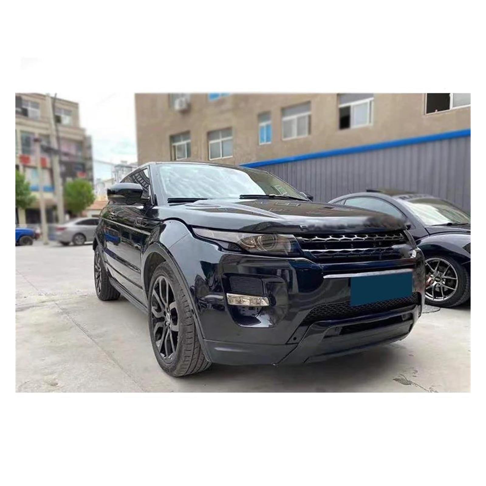 Auto Kühlergrill Für Range Für Rover Evoque 2012 2013 2014 2015 2016 2017 2018 2019 Frontgrill Mesh Glänzend Schwarz Racing Grill Front Kühlergrill von TASEKI