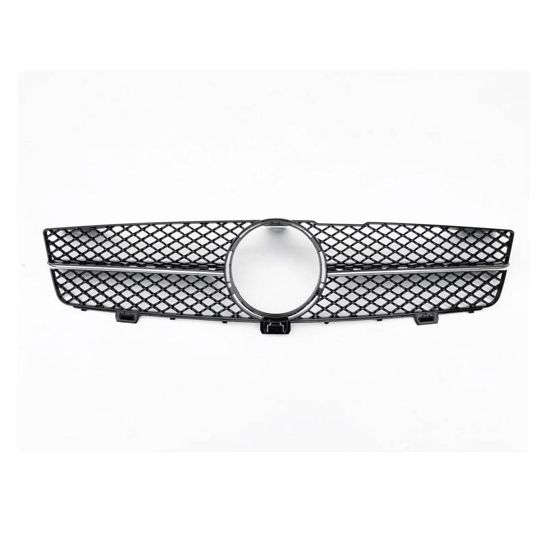 Auto Kühlergrill Grill Für Benz W219 Für CLS KLASSE 2009-2011 CLS350 CLS500 CLS550 CLS600 Kühlergrill Schwarz/Silber Oberen Stoßfänger Haube Mesh Front Kühlergrill(Silber) von TASEKI