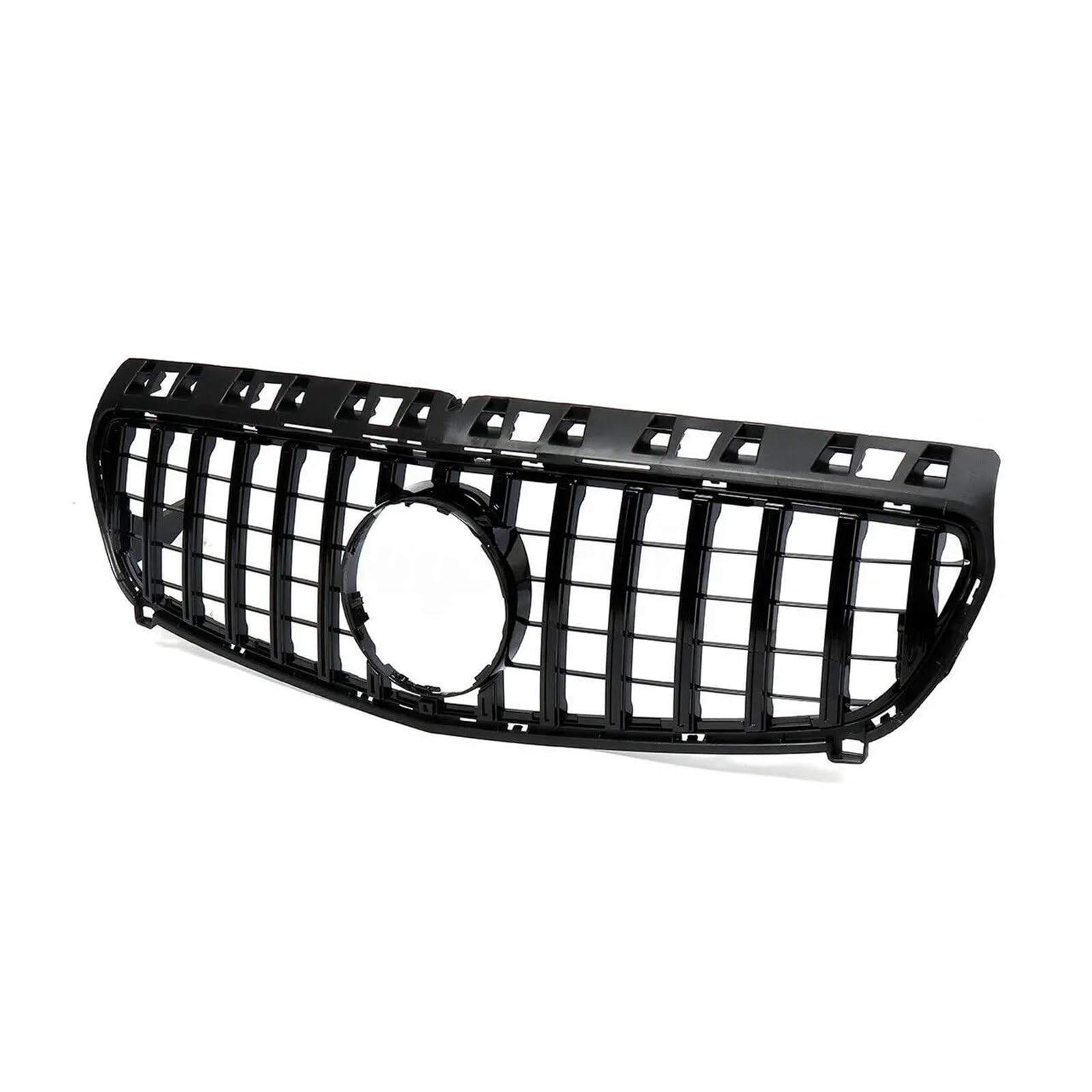 Auto Kühlergrill Kühlergrill Für Benz A-Klasse W176 2013–2015 A180 A200 A250 A45 AMG Grill GT Style Schwarz/Silber Oberes Stoßstangenhaubengitter Front Kühlergrill(Schwarz) von TASEKI