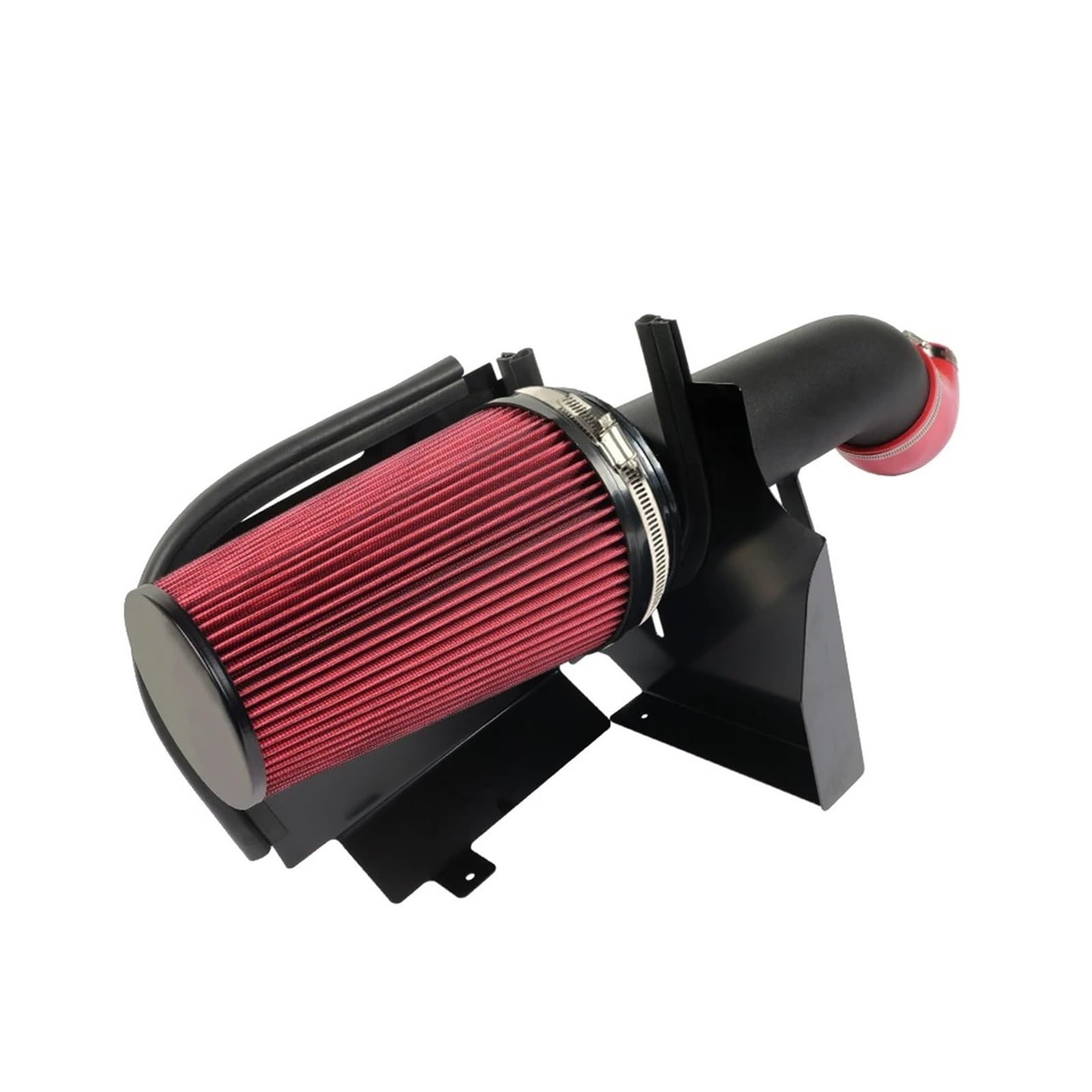 Auto Luftansaug Für Chevy V8 4.8L 5.3L 6.0L Für Silverado 1500 2500 3500 1999-2006 4 "Cold Air Intake System Mit Hitzeschild 4 Zoll Air Fitler Kit Auto Lufteinlässe(B Red) von TASEKI