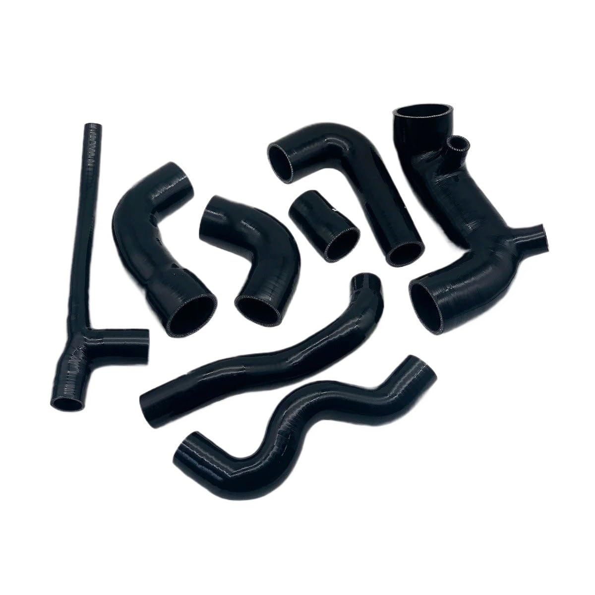 Auto Luftansaug Für FIAT Für UNO Für Turbo 1,4 MK2 1989-2003 2004 2005 Racing Air Intake Silikon Schlauch Turbo AirBox Ansaugrohr Anschluss Schlauch Teile Auto Lufteinlässe(Total Kit Black) von TASEKI