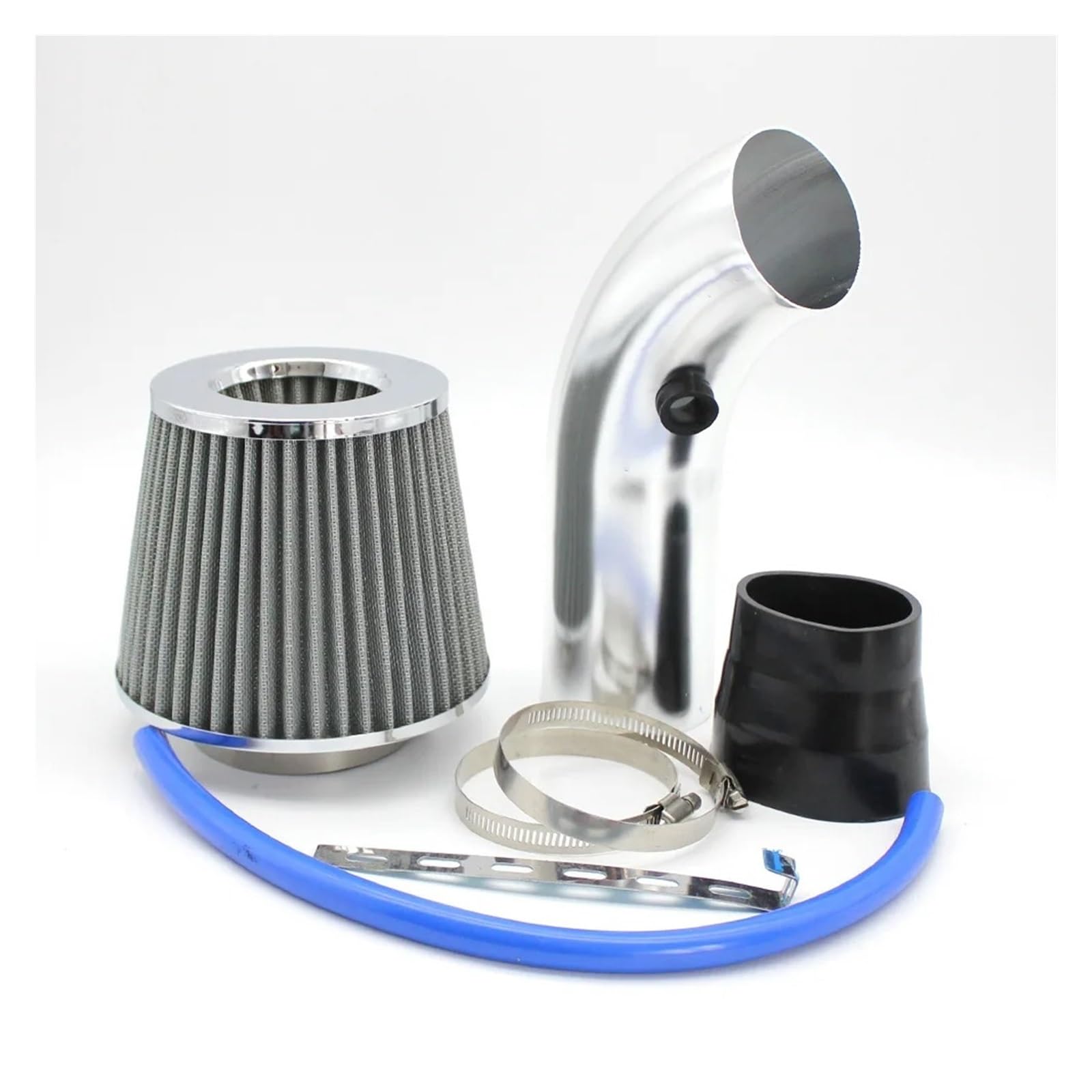 Auto Luftansaug Universal 76MM 3 Automotive Modifikation Pilzkopf Filter Luftfilter Luftfilter Ansaugrohr Aluminium Kit Kaliber Auto Lufteinlässe(Blau) von TASEKI