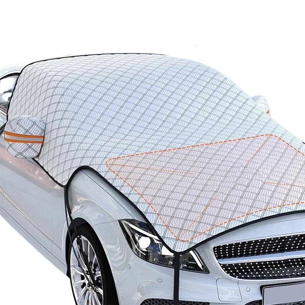 Frontscheibenabdeckung 7-lagige Verdickte Auto-Schneedecke Extra Große Auto-Windschutzscheibenhauben-Schutzabdeckung Schneefester Anti-Frost-Sonnenschutz Autoscheibenabdeckung von TASEKI