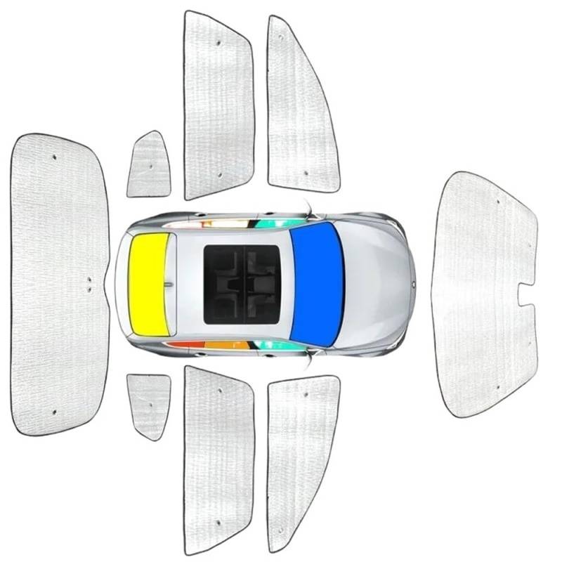 Frontscheibenabdeckung Auto Sonnenschutz Schutz Abdeckung Für Gac Für Gs3 Für Emzoom 2023 2024 2025 Seite Fenster Vorhang Sonnenschutz Visier Matte Windschutzscheibe Autoscheibenabdeckung(Whole) von TASEKI