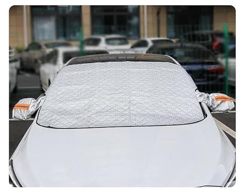 Frontscheibenabdeckung Auto Windschutzscheibe Schnee Abdeckung Outdoor Sonnenschutz Wasserdicht Anti Frost Auto Protector Winter Auto Außen Abdeckungen Für Limousine & SUV Autoscheibenabdeckung(243X10 von TASEKI