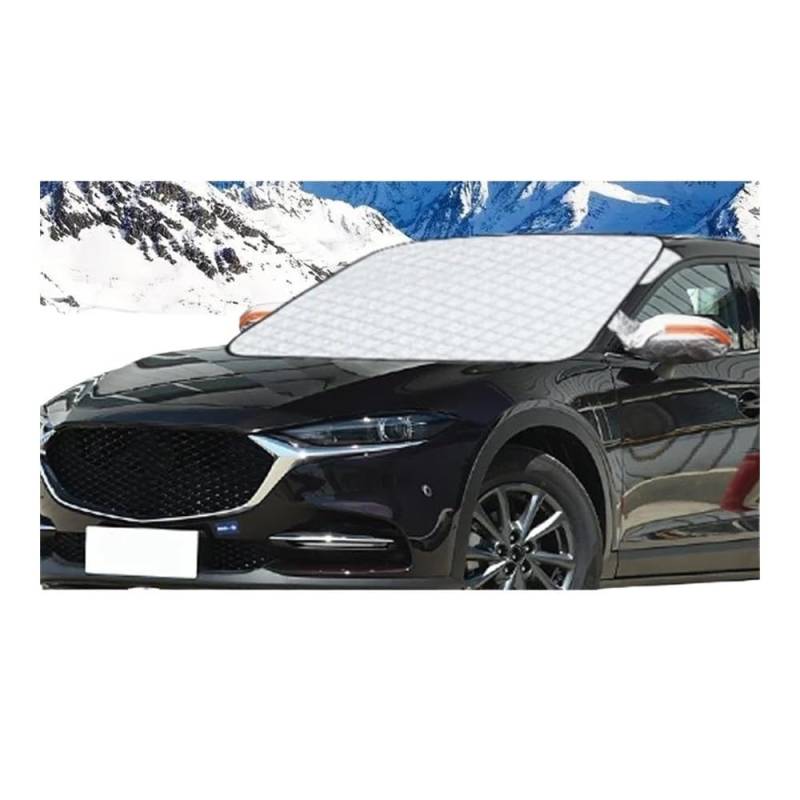 Frontscheibenabdeckung Für Mazda CX4 2016-2021 Winter Auto Windschutzscheibe Schnee Abdeckung Magnetische EIS-Frost Schutz Sonnenschutz Schutz Zubehör Autoscheibenabdeckung von TASEKI