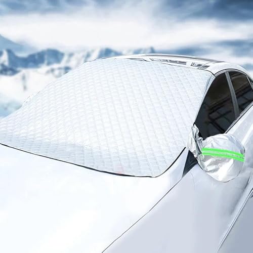 Frontscheibenabdeckung Magnet Auto Schutz Windschutzscheibe Abdeckung Schutz Verhindern Schnee EIS Sonnenschutz Staub Frost Einfrieren Sonnenschutz Auto Außen Schatten Autoscheibenabdeckung(1 UK) von TASEKI