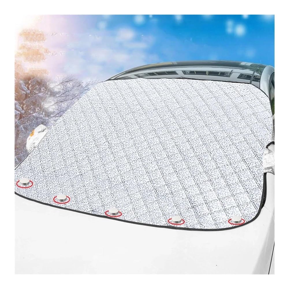 Frontscheibenabdeckung Magnetische Auto-Windschutzscheibe Schnee-/Frostschutz 5/9 Magnet-Sonnenschutz Wasserdicht Winter-Schneeschutz Auto-Frontscheibenabdeckung Autoscheibenabdeckung(A) von TASEKI