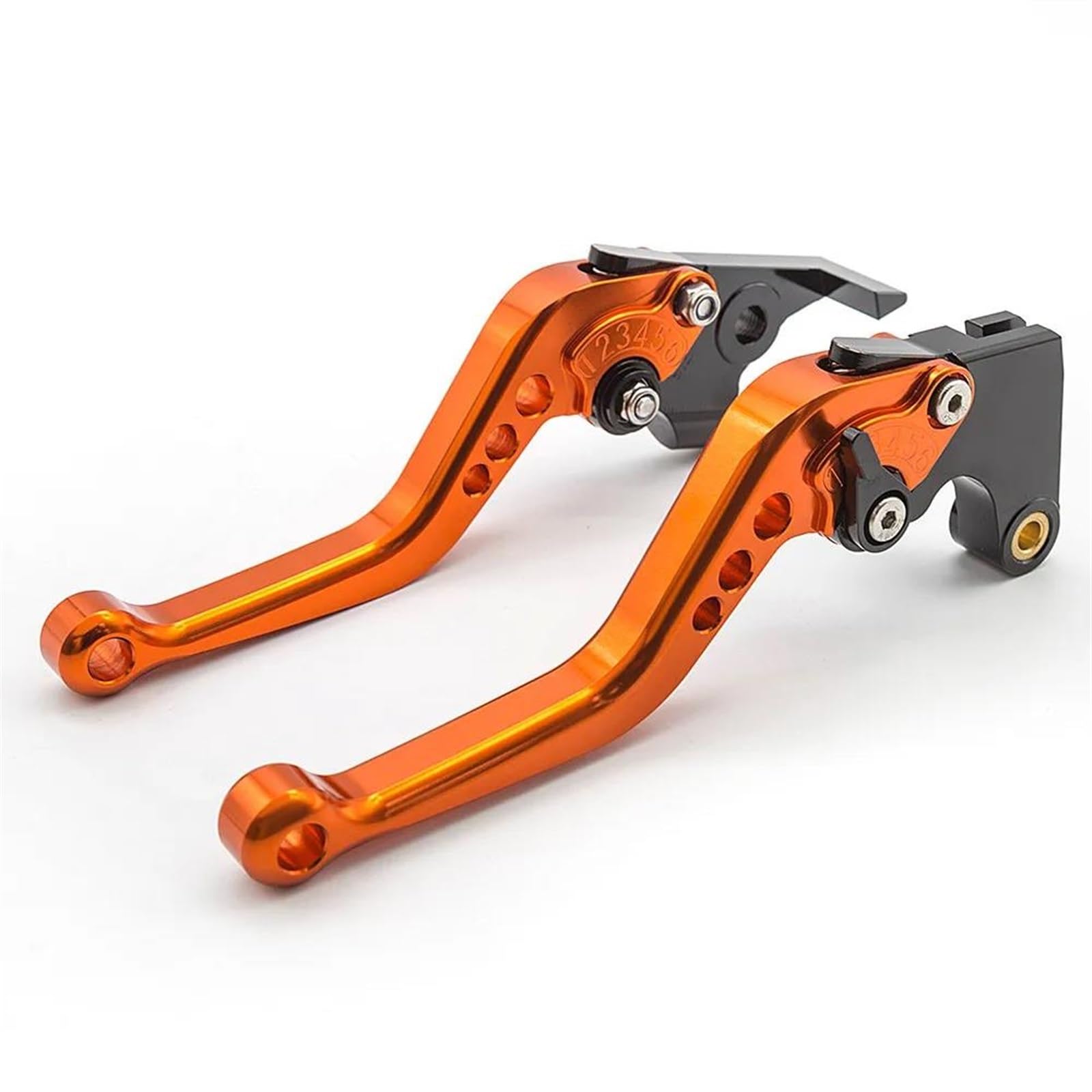 Kupplungshebel Bremsgriff Für Hornet 750 Für CB750 2023 CNC Aluminium Motorrad Bremse Kupplung Hebel Zubehör Motorrad Bremshebel Lenker(Orange 147mm) von TASEKI