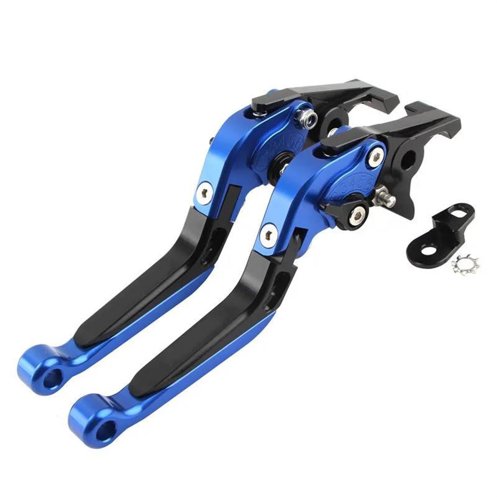 Kupplungshebel Bremsgriff Für Pcx 125/150 160 Motorrad 2021-2024 Roller Zubehör Klappbar Ausziehbarer Bremshebel Griff Mit Parkfunktion Motorrad Bremshebel Lenker(Blue Black) von TASEKI