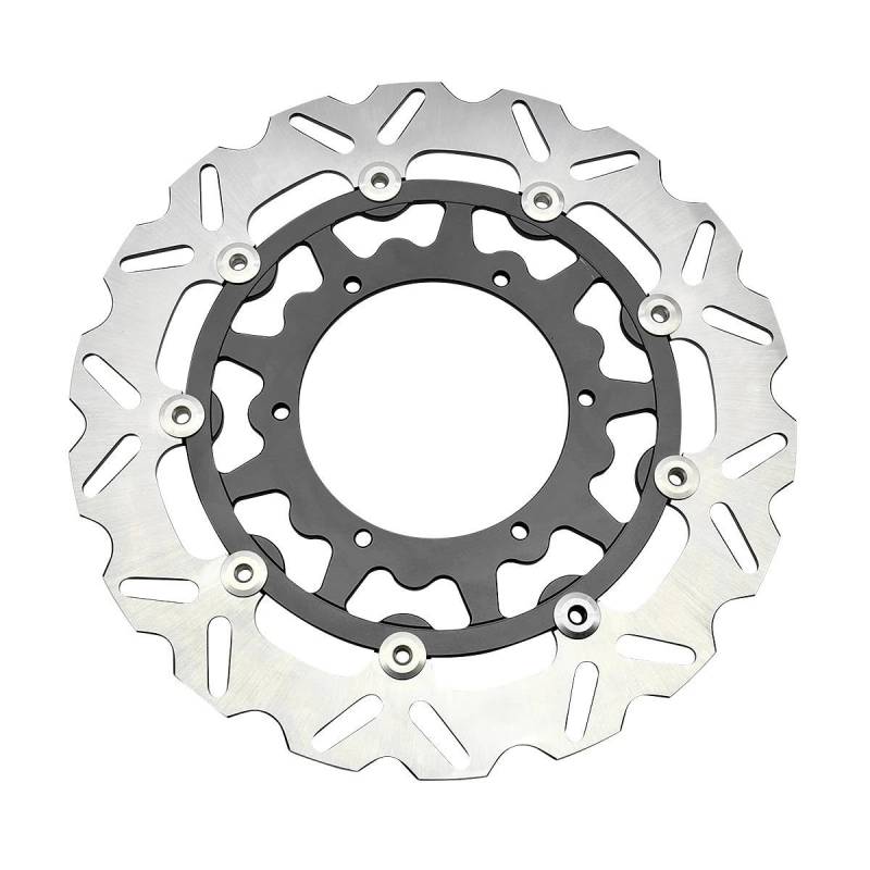 Motorrad Scheibenbremse CNC Schwimmende Vordere Bremsscheibe Rotor Für WR YZ 125 250 250F 426F 450F YZ250X YZ250FX 1998-2021 Universal Teile 320mm 270mm Bremsscheibe(320mm Black) von TASEKI