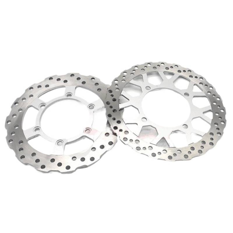 Motorrad Scheibenbremse Für KLX 250 S Motorrad Vorne/Hinten Bremsscheibe Rotor Für KLX250S KLX 250 S 2008 2009 2010 2011 Zu 2018 2019 2020 Bremsscheibe(Front and Rear) von TASEKI