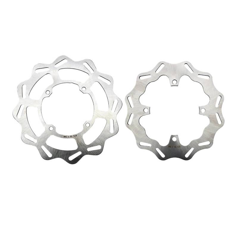 Motorrad Scheibenbremse KX250F KX450F Motorrad Vorne Hinten Bremsscheibe Rotor Für KX Für KLX Für KX125 KX250 KLX450R Motocross Zubehör 270mm 240mm Bremsscheibe(Front and Rear) von TASEKI