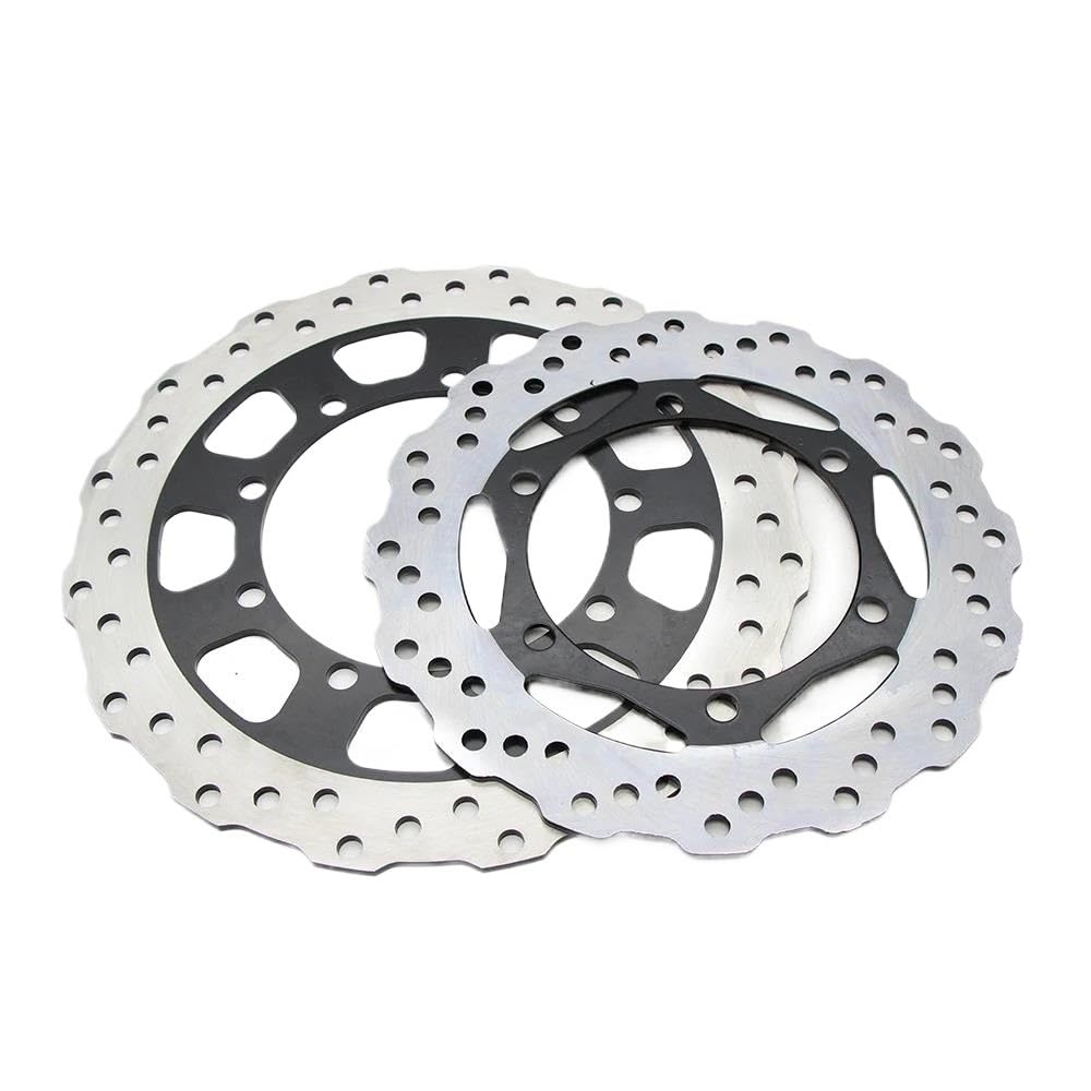 Motorrad Scheibenbremse Motorrad Bremsscheibe Für KL650 KLR650 KL KLR 650 2008 2009 2010 2011 2012-2018 280mm 242mm Vorne Hinten Disc Bremse Set Bremsscheibe von TASEKI