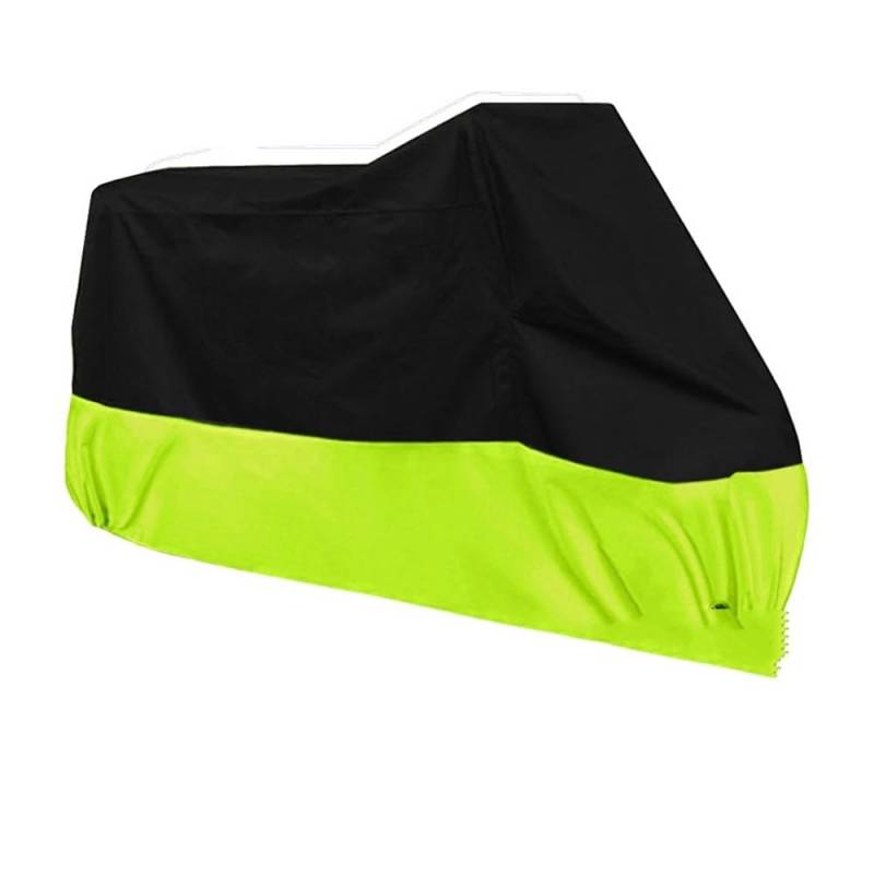 Motorradabdeckungen Motorradabdeckung Für Motorrad Moto Bike 4 Season 190T Wasserdicht Staubdicht UV-Schutz Outdoor Indoor Moto Regenschutz wasserdichte Abdeckung(Fluorescent,XL 2000mm-2100mm) von TASEKI