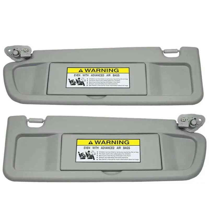 Vordere innere Sonnenblende Für Civic 2006–2011 Auto-Frontscheibe Sonnenblende Mit Kosmetikspiegel Auto Innen Sonnenblende(1Pair Grey) von TASEKI