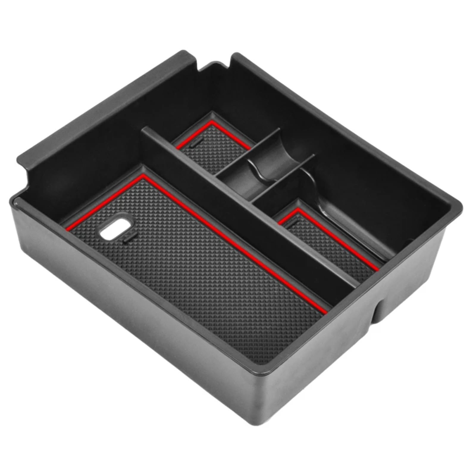 Aufbewahrungsbox Armlehne Kompatibel Mit Hyundai Für Tucson NX4 2022 2023, Auto-Mittelarmlehnen-Aufbewahrungsbox, Mittelkonsole, Organizer, Behälter, Zubehör(Red) von TATARENGS