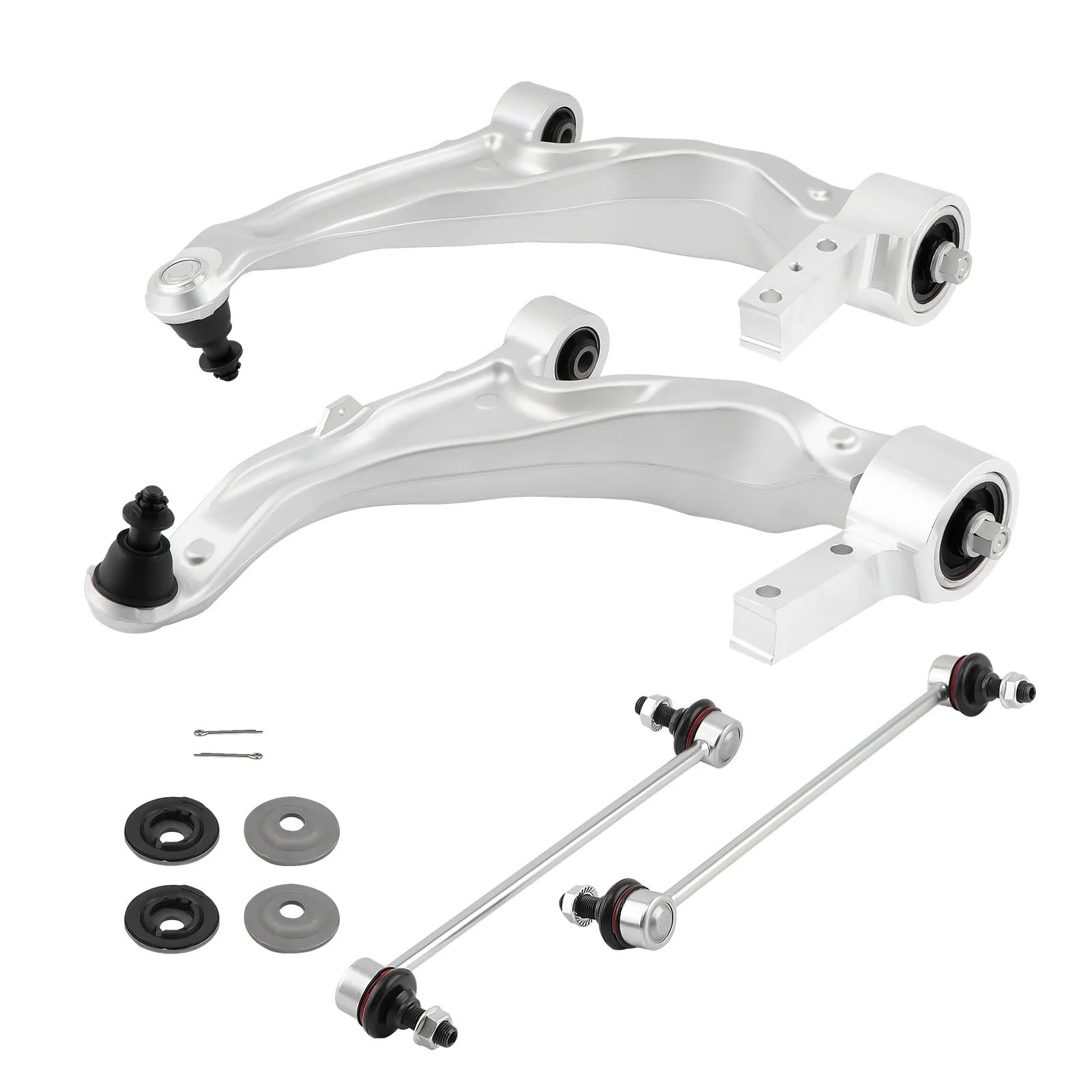 TATARENGS Auto Querlenker Kompatibel Mit Acura Für MDX 2007–2013 Für ZDX 2010–2013 4 Stück Vorderradaufhängung Querlenker Kugelgelenk Sway Bar Links K621549 K622037 K750124 von TATARENGS