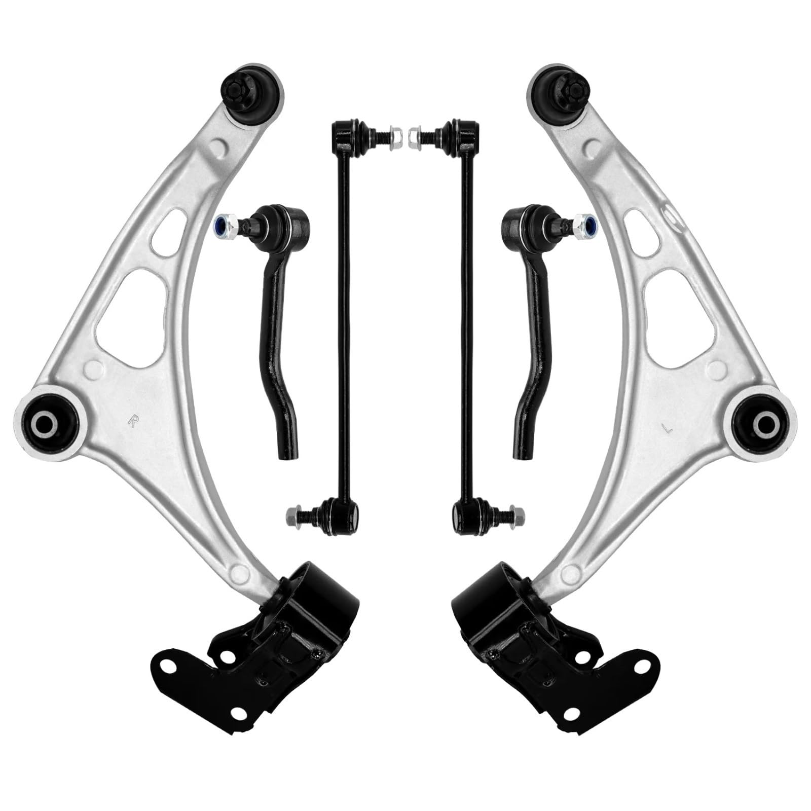 TATARENGS Auto Querlenker Kompatibel Mit Acura Für MDX 2014 2015 2016 2017 2018 2019 2020 6 Stück Front Lower Arm Sway Bar Link Spurstange MS601229 MS601230 von TATARENGS