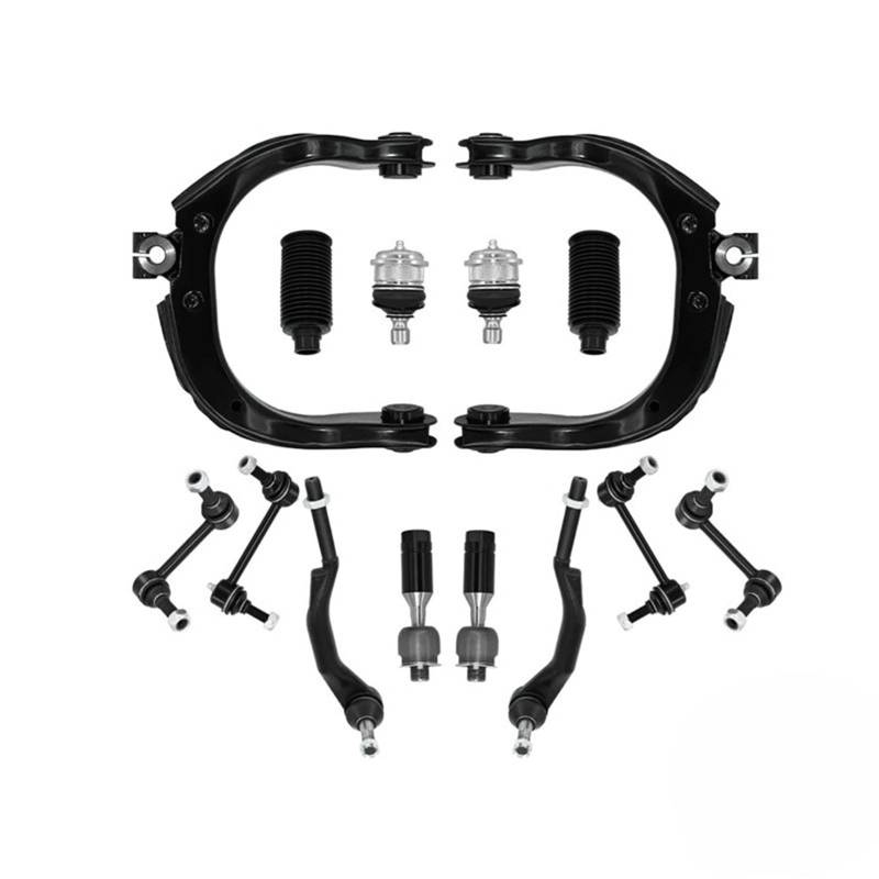 TATARENGS Auto Querlenker Kompatibel Mit Buick Für Rainier 2004 2005 2006 2007 K640294 K640293 EV80965 ES3675 14-teiliger Vorderer Oberer Querlenker-Kugelgelenk-Stabilisator-Endverbindungssatz von TATARENGS