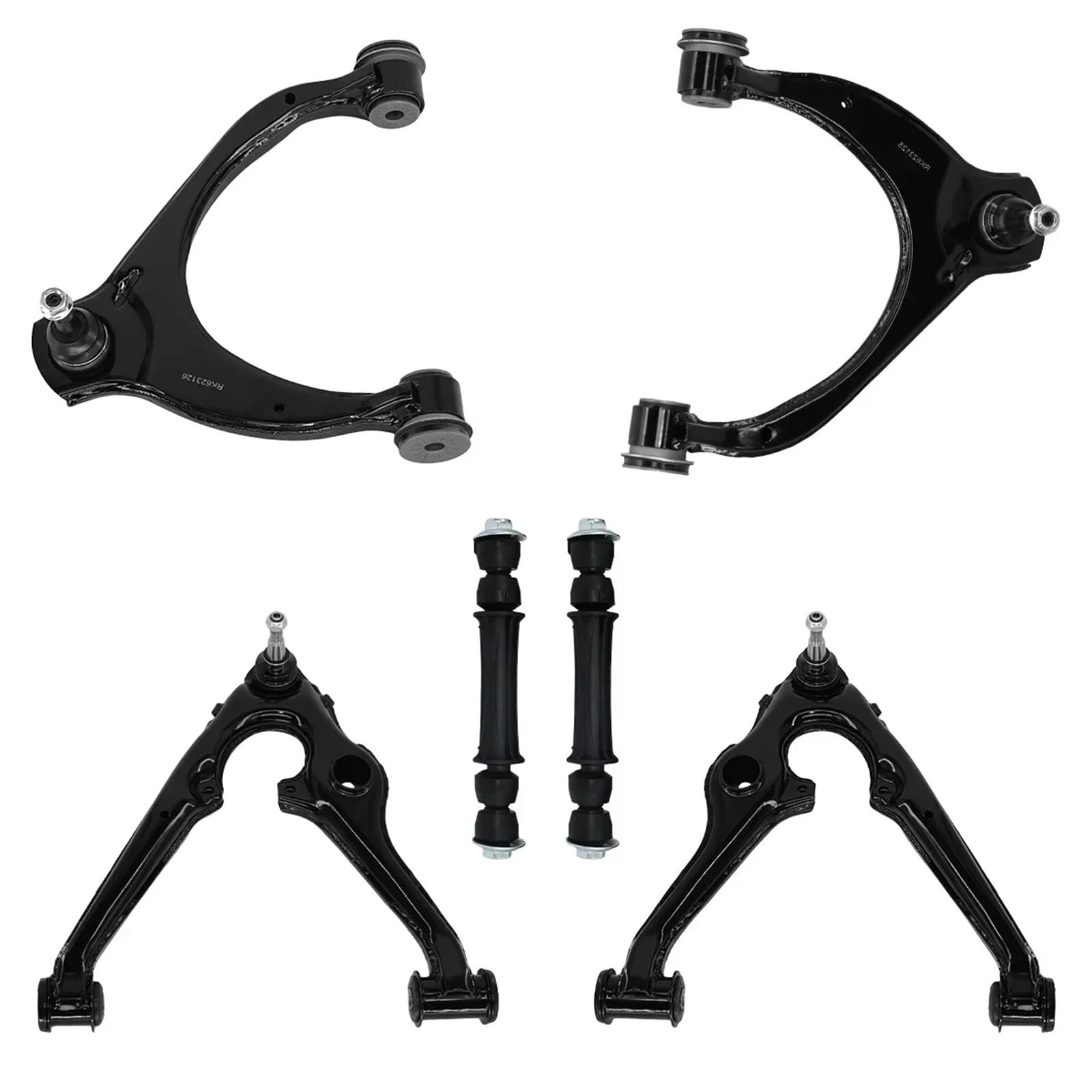 TATARENGS Auto Querlenker Kompatibel Mit Cadillac Für Escalade ESV 2017 2018 2019 2020 6 Stück Auto Front Lower Arm Stabilisator Link Längslenker RK623125 RK623125 von TATARENGS