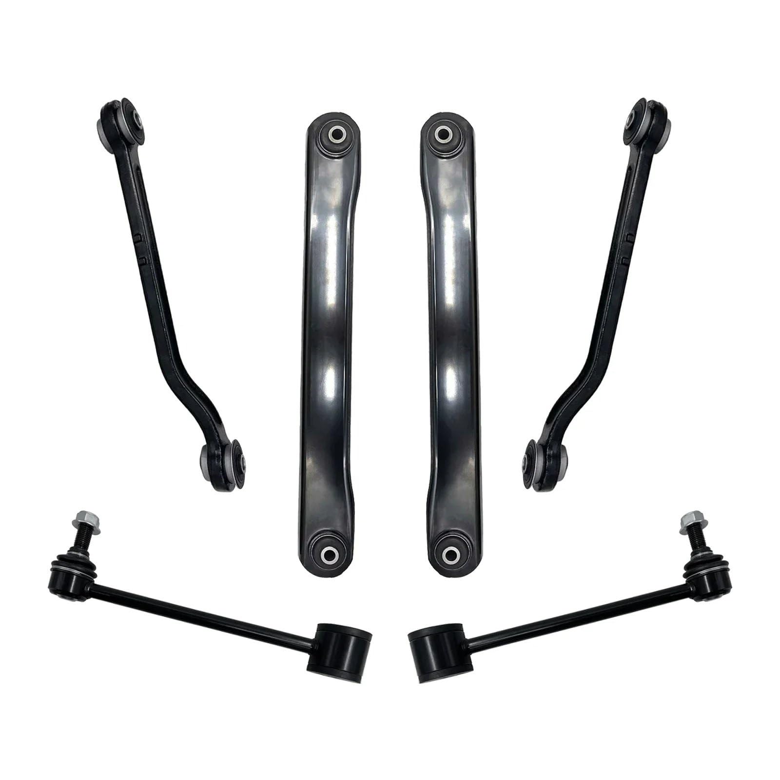 TATARENGS Auto Querlenker Kompatibel Mit Chevrolet Für Suburban 1500 2000–2012 Für Tahoe 2000–2014 6-teiliges Auto-Hinterquerlenker-Stabilisator-Link-Spurstangen-Set K641916 K641866 K6700 von TATARENGS