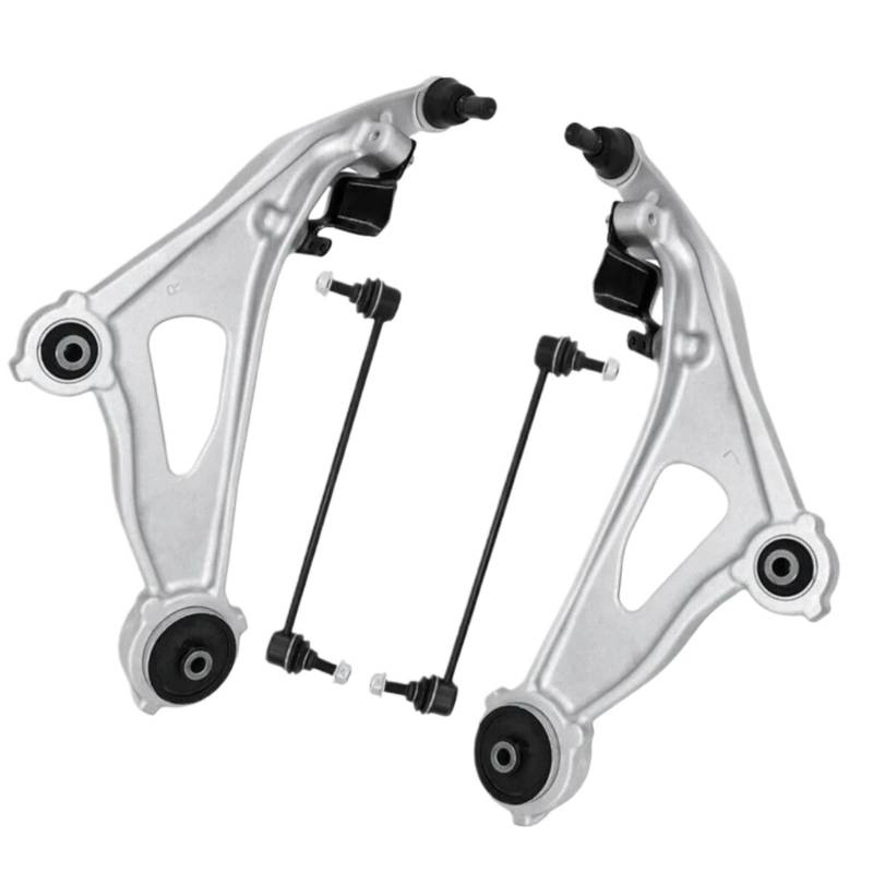 TATARENGS Auto Querlenker Kompatibel Mit Infiniti Für JX35 2013 Für QX60 2014 2015 2016 2017 4-teiliges Auto-Frontquerlenker-Kugelgelenk Und Stabilisator-Link-Kit MS301217 MS301218 von TATARENGS