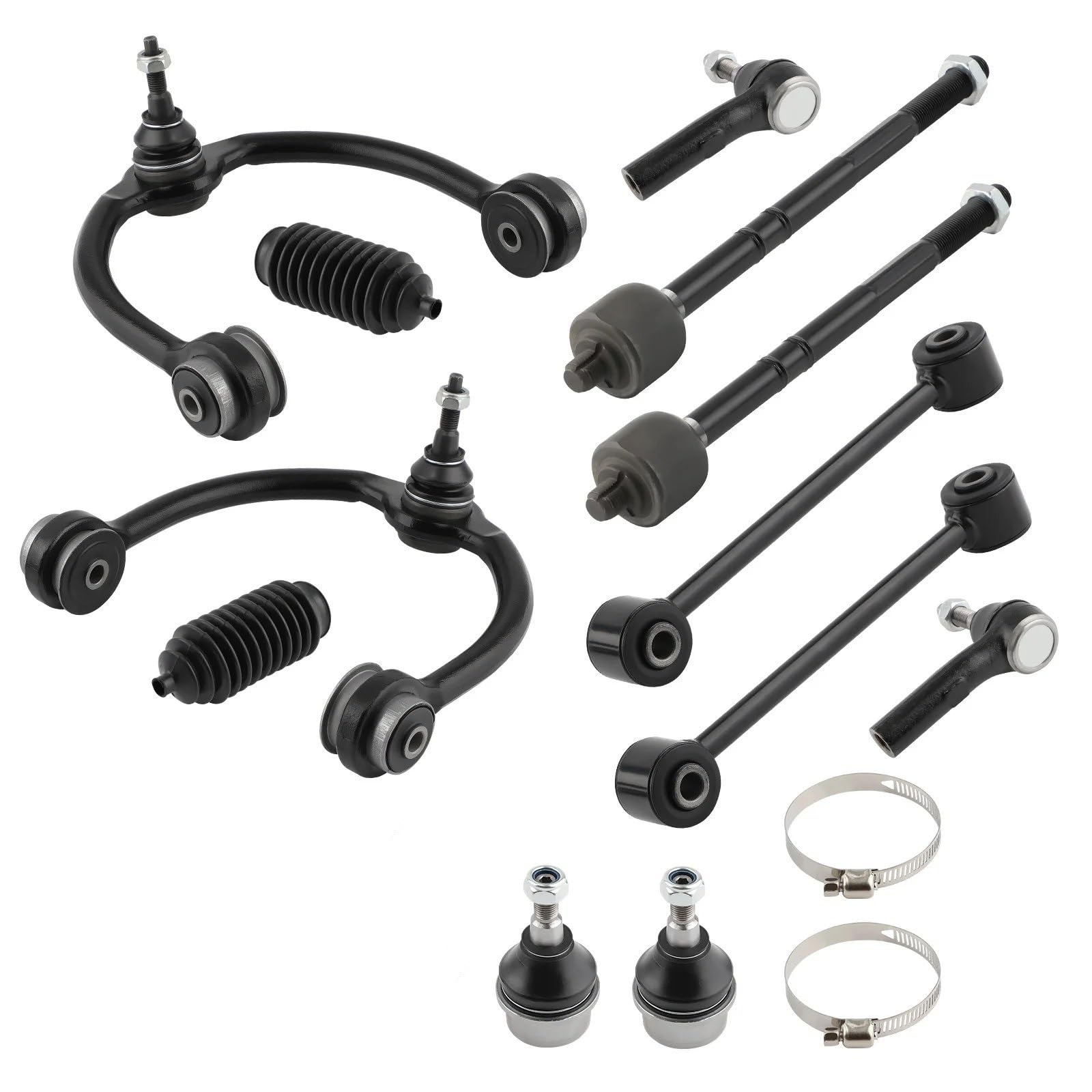 TATARENGS Auto Querlenker Kompatibel Mit Jeep Für Grand Für Cherokee 2005–2010 Für Commander 2006–2010, Auto-Front-Oberlenker-Stabilisator, Stabilisator-Endverbindung ES80643 ES80644 von TATARENGS