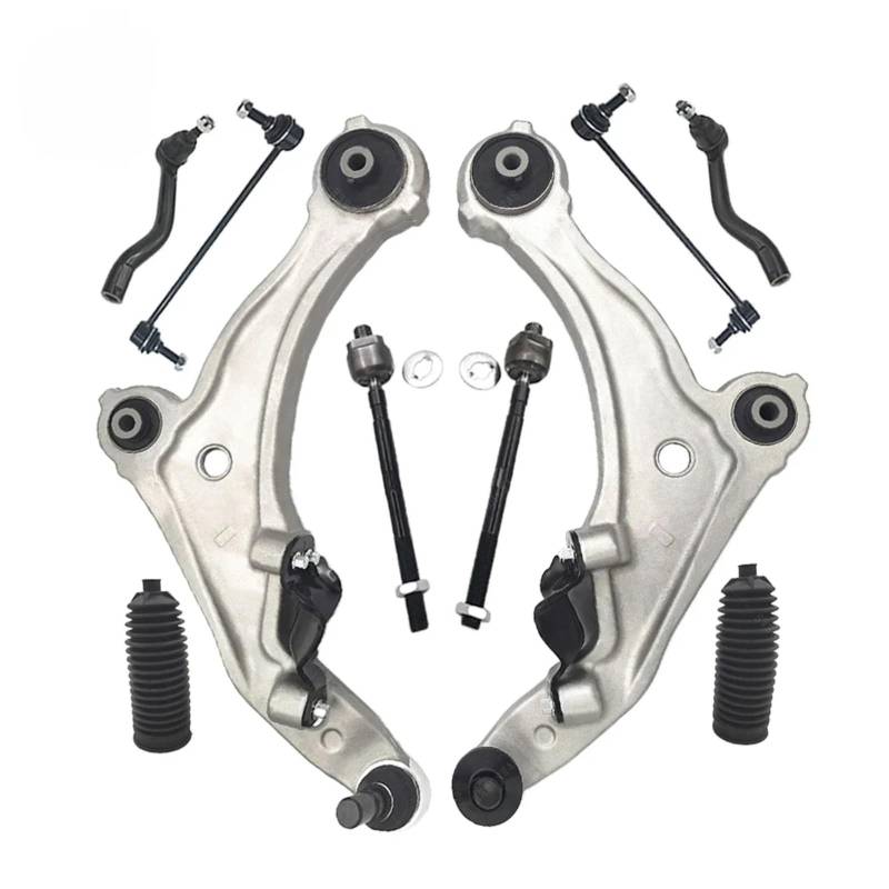 TATARENGS Auto Querlenker Kompatibel Mit Nissan Für Maxima 2009 2010 2011 2012 2013 2014 10-teiliges Set Mit Querlenkern Und Stabilisatoren Für Die Vorderachse des Autos, K622059 K622054 von TATARENGS