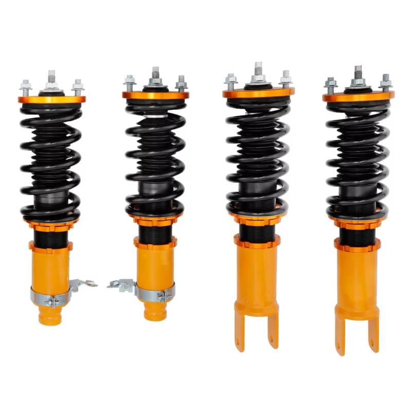 TATARENGS Gewindefahrwerk Höheverstellbar Kompatibel Mit Civic 1988–2000, Für CR-X 1988–1995, Ersatzmodifikation, Schraubenfeder, Stoßdämpfer, Gewindefahrwerk, Stoßdämpfer(Yellow) von TATARENGS