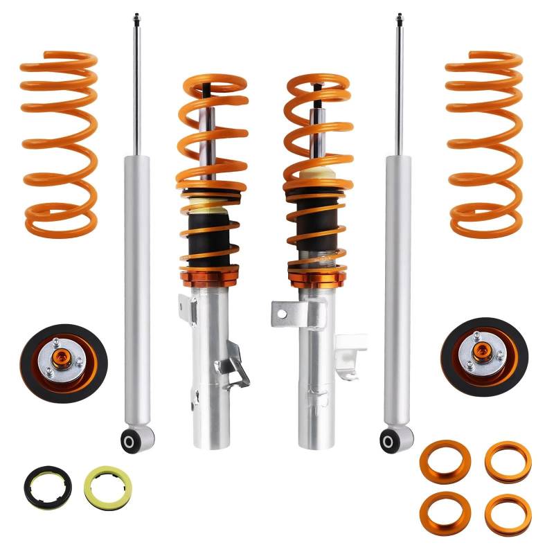 TATARENGS Gewindefahrwerk Höheverstellbar Kompatibel Mit Ford Für Focus 2gen MK2 2008 2009 2010 2011 Gewindefahrwerk Fahrwerkssatz Limousine Coupe Stoßdämpfer Gewindefahrwerk Federbeine Stoßdämpfer von TATARENGS