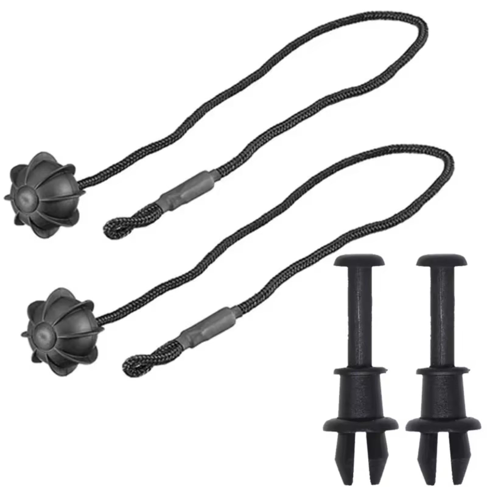 TATARENGS Heckablage Strap Kompatibel Mit Q2 2018 2019 2020 2021 2022 Hinterer Kofferraum Für Fracht Hutablage Schnurclips Halter Drehschnur Z5867769 5E5863634 6V6863634 3T5867769 von TATARENGS