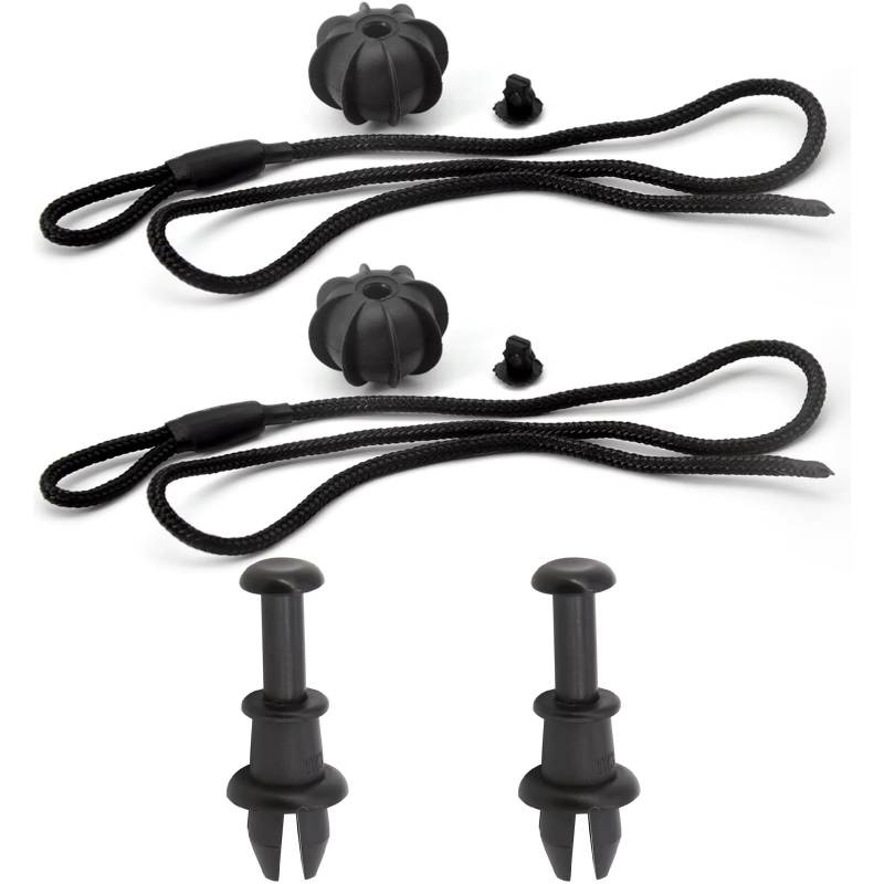 TATARENGS Heckablage Strap Kompatibel Mit Skoda Für Roomster 5J NJ Hintere Kofferraumwanne Hutablage Gurt Kordel Tonneau-Abdeckung Gurt Kordel Für Aufhängen Seil Innen(2pc with 2pcs Clips) von TATARENGS