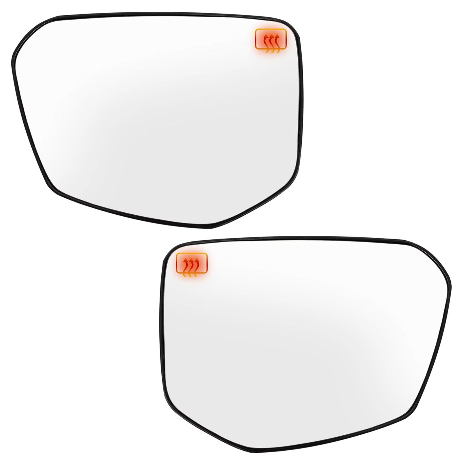 TATARENGS Kompatibel Mit Civic 2015–2021, Linkes Und Rechtes Seitenspiegelglas, Konvexes, Beheiztes Weitwinkel-Rückspiegelglas Mit Rückplatte(1 Pair) von TATARENGS