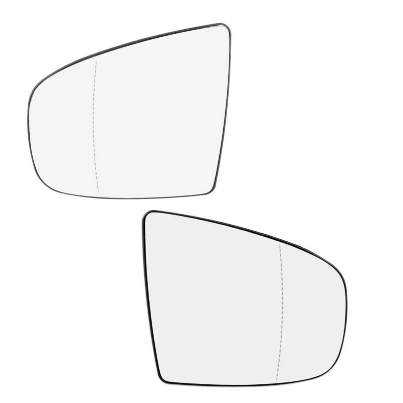 TATARENGS Kompatibel Mit Für X5 2007–2013 Für X6 2008–2014 Auto-Seitenspiegelglas Mit Trägerplatte, Beheiztes Rückspiegelglas 51167298161(1 Pair) von TATARENGS