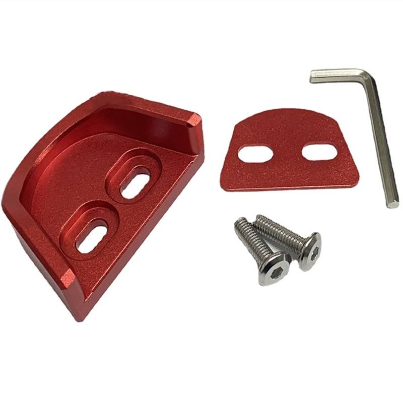 TATARENGS Kompatibel Mit Mitsubishi Für Pajero Für V97 V93 V87 V73 V75 V77 V33 V43 V45 Hecktürschloss Schnalle Heckklappenschutz Begrenzungsstopper Abdeckung Heckklappenschloss(Red) von TATARENGS