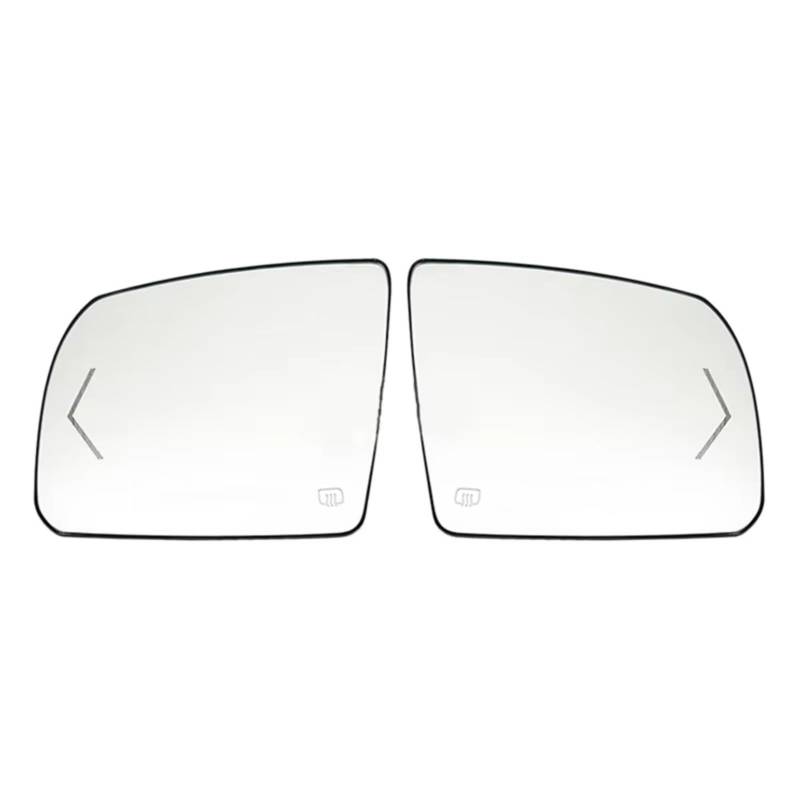 TATARENGS Kompatibel Mit Toyota Für Tundra 2007–2020 Für Sequoia 2008–2017 OEM: 87906-0C032 87903-0C032 Beheizte Außenrückspiegel-Glaslinse Für Das Auto(B) von TATARENGS