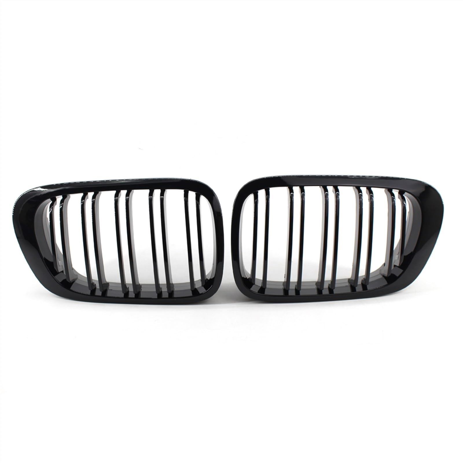 TATARENGS Kühlergrille Kompatibel Mit E46 1998 1999 2000 2001 2002 Obere Kühlergrillabdeckung des Autos, Stoßstangenhaube, Vordere Nierengitter, Zum Aufstecken(Gloss Black) von TATARENGS