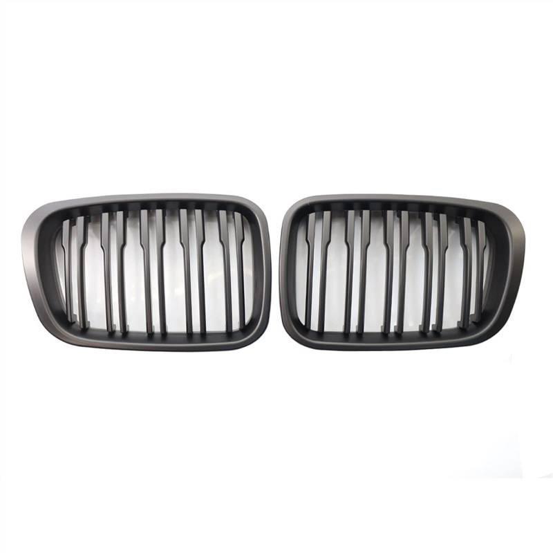 TATARENGS Kühlergrille Kompatibel Mit E46 4D 4DR 1998 1999 2000 2001 Auto-Front-Nierengrill-Grill-Grill-Lufteinlass-Grilla-Stoßfängerhaube(Matte Black) von TATARENGS